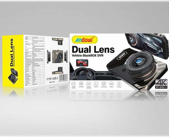 Andowl Blackbox Dvr Qca14 Κάμερα DVR Αυτοκινήτου 1080P με Οθόνη Wi-Fi