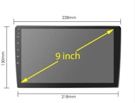 CARAV Industries Inc. DIN Fascia Panels 2 Din Compatible with Screen 9" for Ford Focus 2005-2011