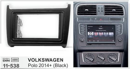 Πρόσοψη 2 Din για Volkswagen Polo 2014 - 2017 για Volkswagen Polo 2014 2017