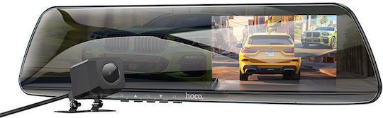 Hoco DV4 Καθρέπτης με Κάμερα DVR Αυτοκινήτου 1080P με Οθόνη 4.5"