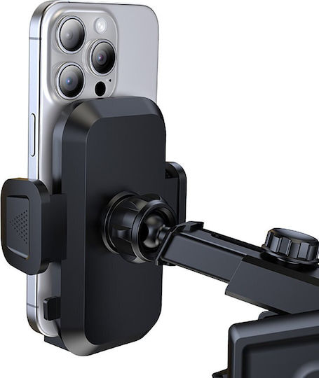 BWOO Car Mobile Mount 4.7" - 6.7" with Adjustable Hooks Black