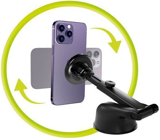 Mobile Origin Mo4 Car Mobile Mount with Magnet and Wireless Charging MagSafe Black