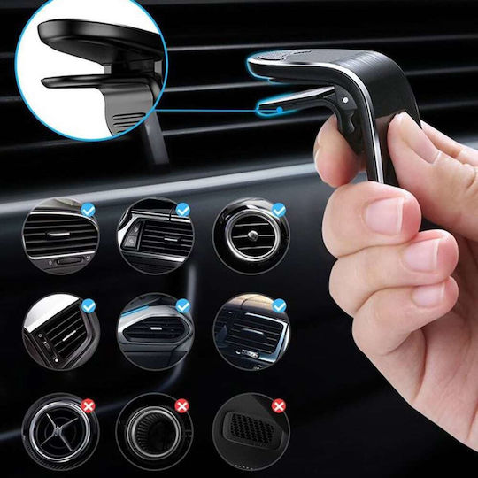 Techsuit Suport Auto pentru Telefon cu magnet Neagră