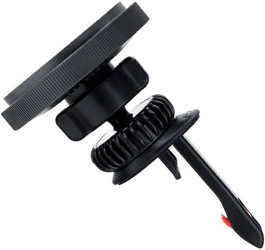 3MK Car Mobile Mount with Magnet and Wireless Charging Black