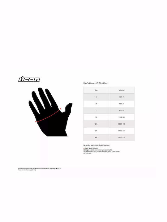 Icon Hooligan Summer Men's Motorcycle Gloves Black
