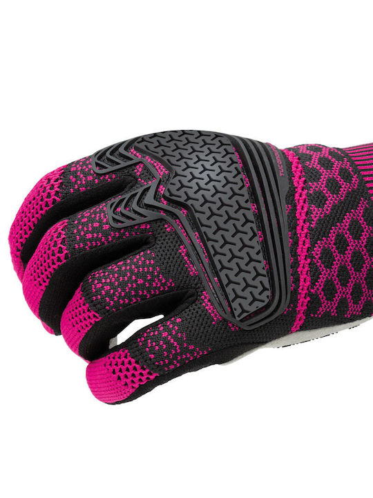 Tucano Urbano Supermano Summer Motorcycle Gloves Black/Fuchsia Bougainville