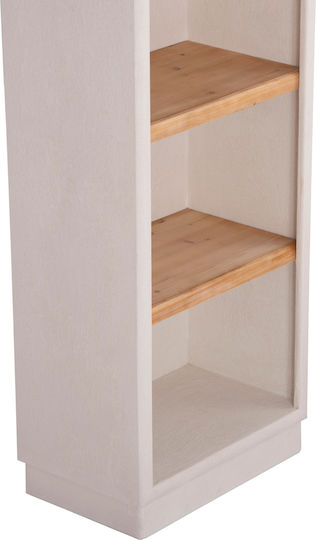 Bibliotecă Santorini Ecru-Natural 60x38x178 cm