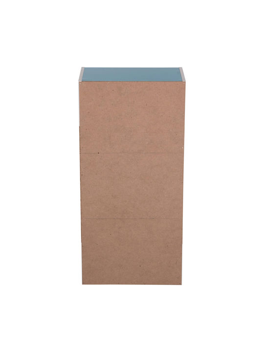 Shelf Wall Cubicon Blue-white 38.5x23.5x80cm