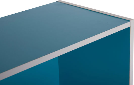 Βιβλιοθήκη Cubicon Μπλε 38.5x23.5x80εκ.