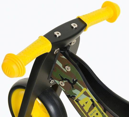 Milly Mally Kids Balance Bike 2-in-1 Army Yellow