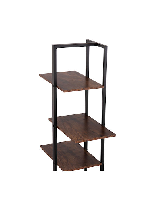 Bibliotecă Omni Black / Walnut 80x34x151cm
