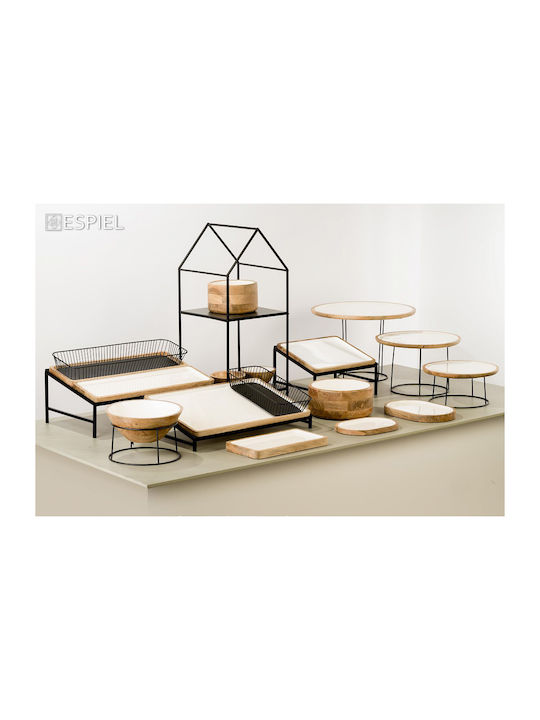 Espiel 3-stufiges Regal mit Dach 32x30x100cm