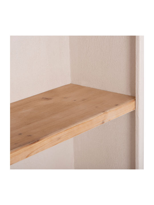 Bibliotecă Santorini Off-white-natural 80x38x188cm