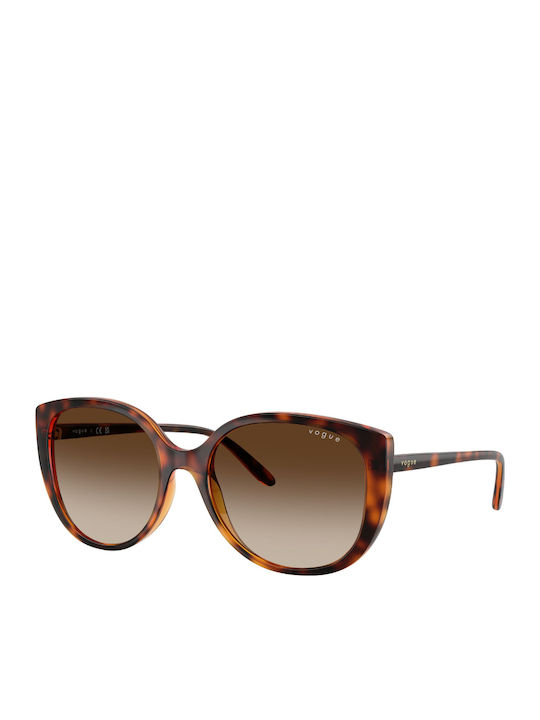 Vogue Feminini Ochelari de soare cu Maro Tortoise Cadru și Maro Degrade Lentilă VO 5623S W65613