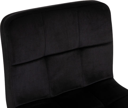 Scaune Bar Diana cu Spătar & Înălțime Reglabilă Negru 44x40x90-110cm