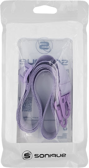 Silicone Case Strap Sonique Armor Clear Honor 200 Lite 5g Lilac