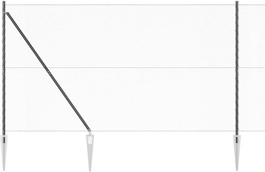 vidaXL Plasă de sârmă Galvanizat Module Gri 1.6x25m