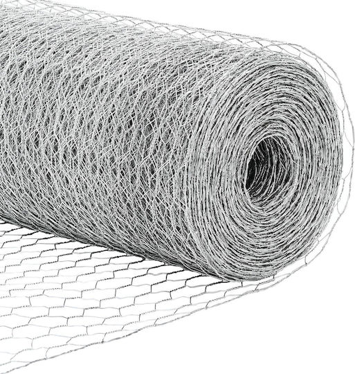 vidaXL Verzinkter Stacheldraht Drahtzaun Set Grau 0.4x25m