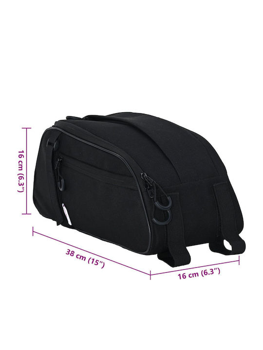 vidaXL 42008082 Geantă pentru portbagaj bicicletă Negru