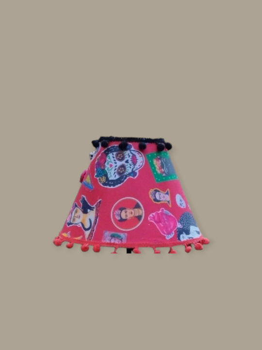 Καπέλο Φωτιστικού Πορτατίφ Red Frida Kallo Διαστάσεις 20*15*10