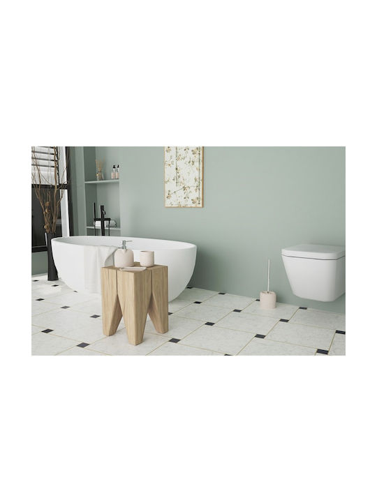 Inter Ceramic Dispenser Plastic Beige