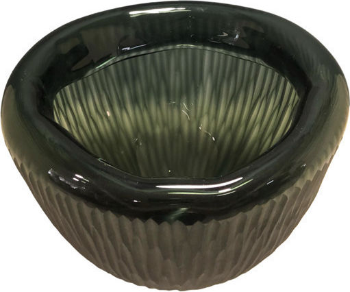 Karvounis Glass Vase Green 22x22cm