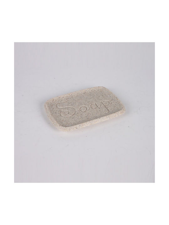 Inter Ceramic Σαπουνοθήκη από Ρητίνη Μπεζ 6988354232381