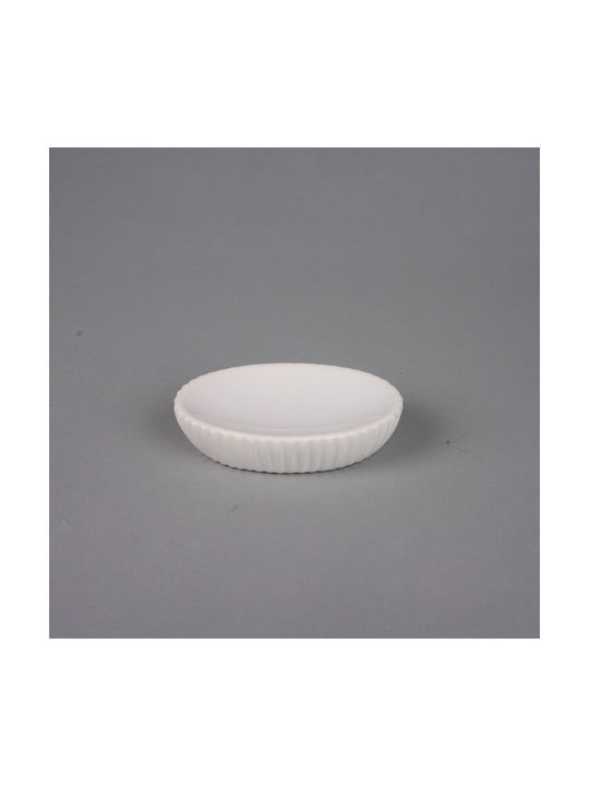 Inter Ceramic Soap Dish made of Resin White