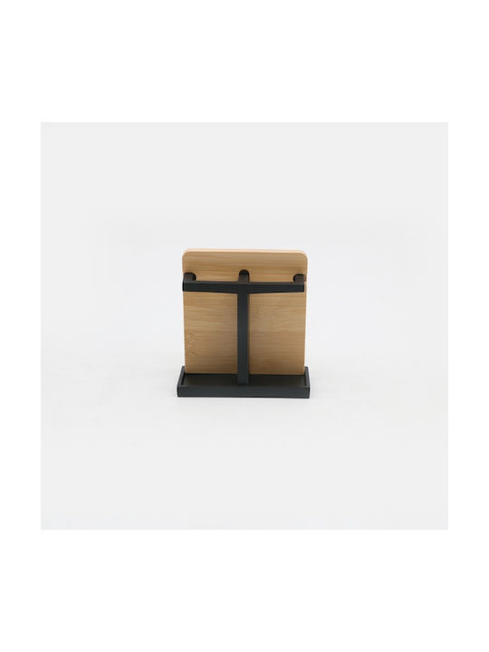 Inter Ceramic Ποτηροθήκη από Ρητίνη Μαύρη 6988354247101