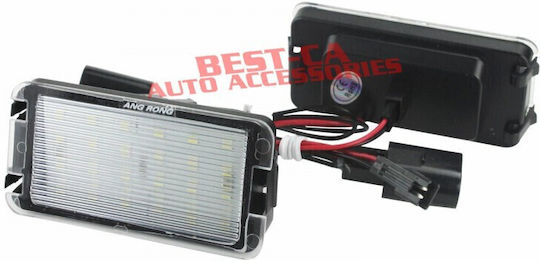 Best-Ka Светлини за регистрационната табела LED 12V за Seat Алтеа / Леон / Ибица / Ароса / Толедо / Кордоба 2бр