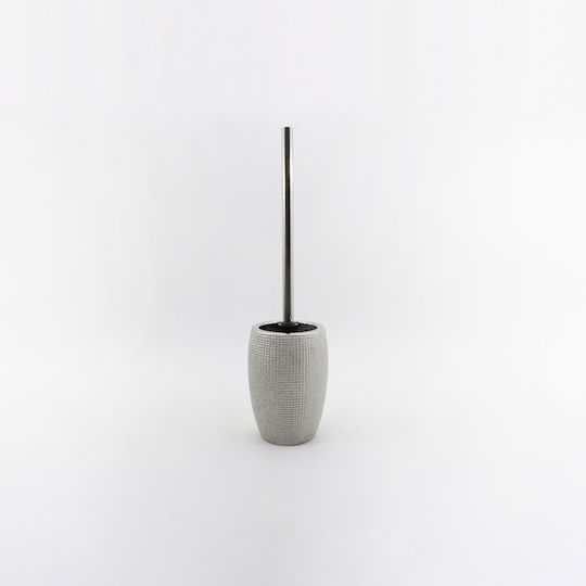 Inter Ceramic Kunststoff Badezimmer Toilettenbürste Silber