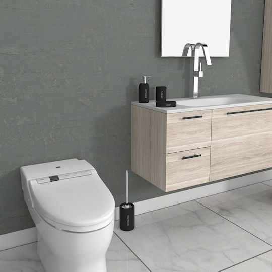 Inter Ceramic Kunststoff Badezimmer Toilettenbürste Schwarz