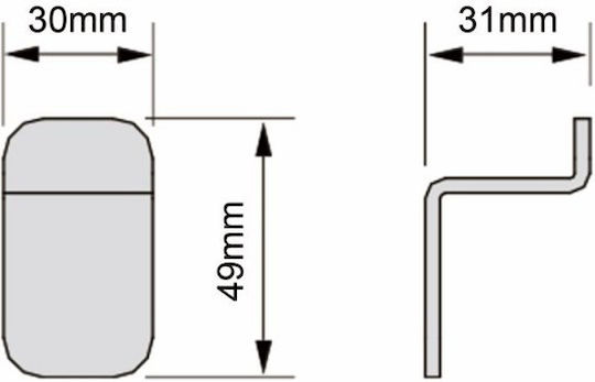 Inter Ceramic Haken Badezimmer Einzeln Schrauben Silber