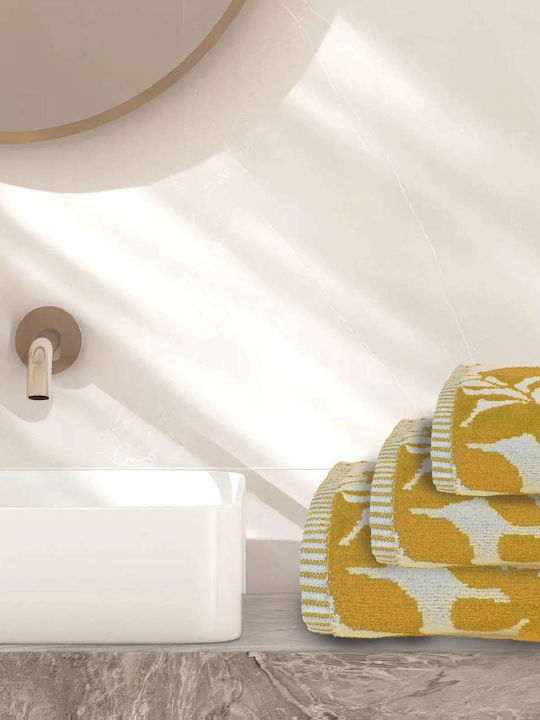 Das Home Bath Towel Set 3 pcs 0794 Yellow Weight 550gsm
