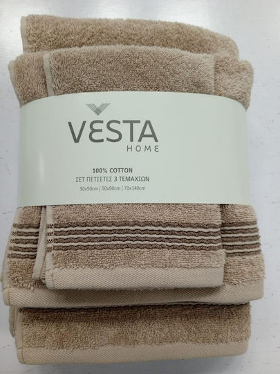 Vesta Home Handtuch-Set 3 Stück Mara 2 Gewicht 480gr/m²