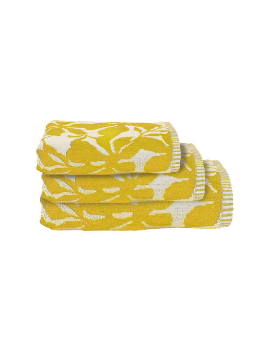 Das Home Bath Towel Set 3 pcs 0794 Yellow Weight 550gsm