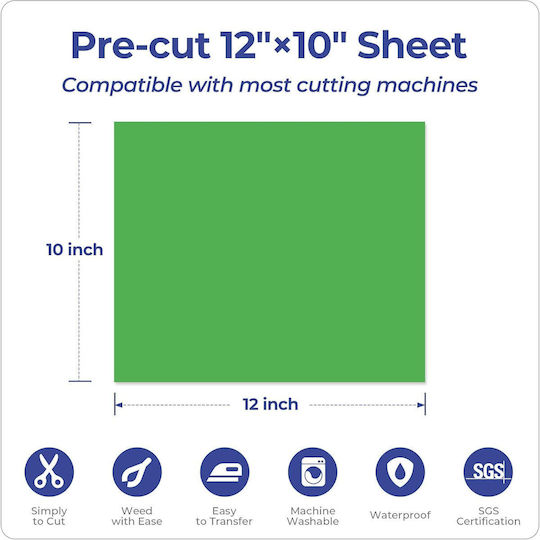 Set 42 Ohuhu Vinyl Htv Sheets 30x25 Cm Multicolor