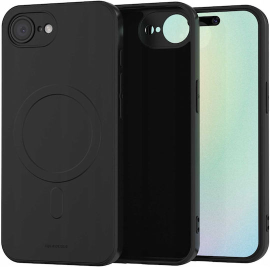 Spacecase Back Cover Silicone Black (iPhone 16e)