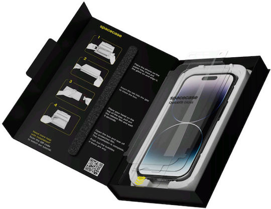 Spacecase 0.33mm Gehärtetes Glas 2Stück (iPhone 14 ProXiaomi 14 ProRealme 14 Pro)