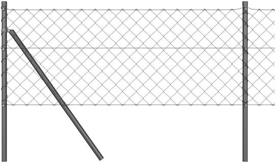 vidaXL Împrejmuire Plasă de sârmă Module Gri 0.8x25m