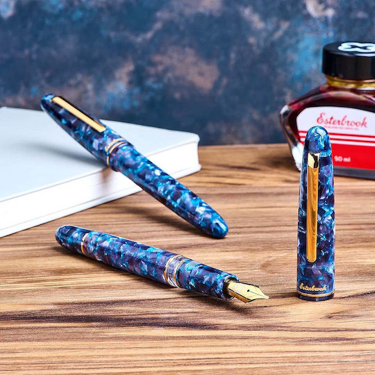 Esterbrook Pens Esterbrook Estie Writing Pen Broad Blue with Blue Ink