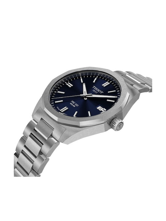 Tissot Men's Watch Solar with Silver Metal Bracelet