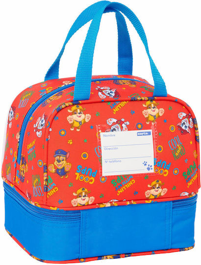 Safta School Insulated Lunch Bag Handbag 4.5L Blue Paw Patrol 20x15x20cm