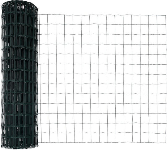 vidaXL Verzinkter Drahtzaun Set Grün 25m