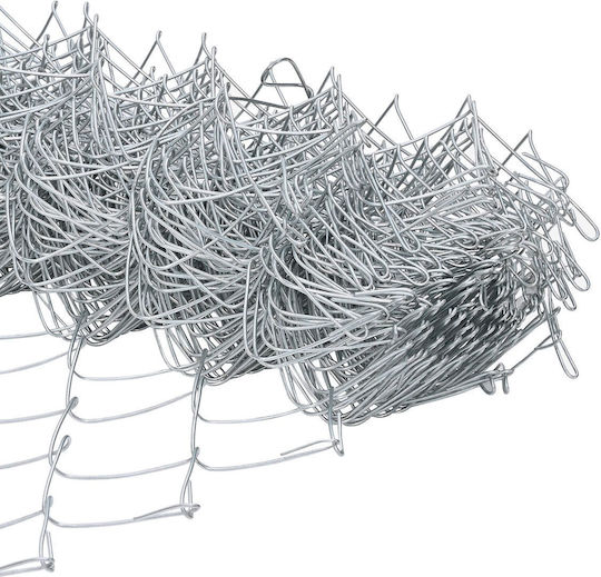 vidaXL Sârmă Ghimpată Galvanizată Module Gri 0.8x25m