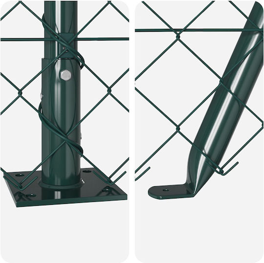 vidaXL Plasă Sârmă Module Verde 1.5x25m