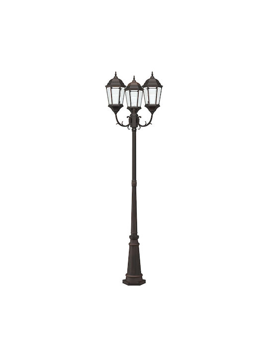 vidaXL Outdoor Floor Lamp Post for E27 Bronze