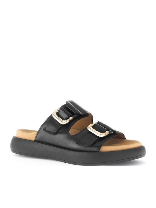 Sandale Casual Damă Din Piele Anatomici Negru