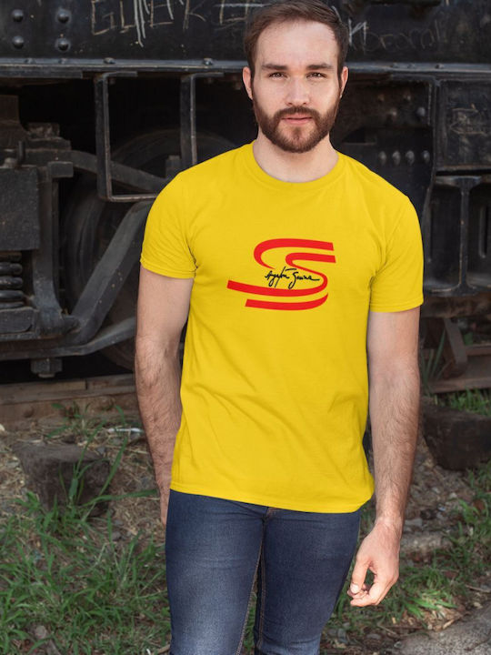 TKT T-shirt Κίτρινο Βαμβακερό