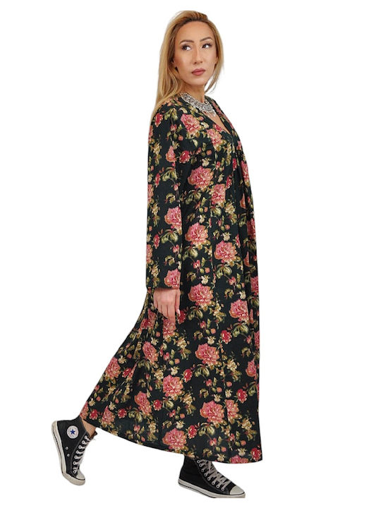 Sommer Maxi Damenkleid Schwarz